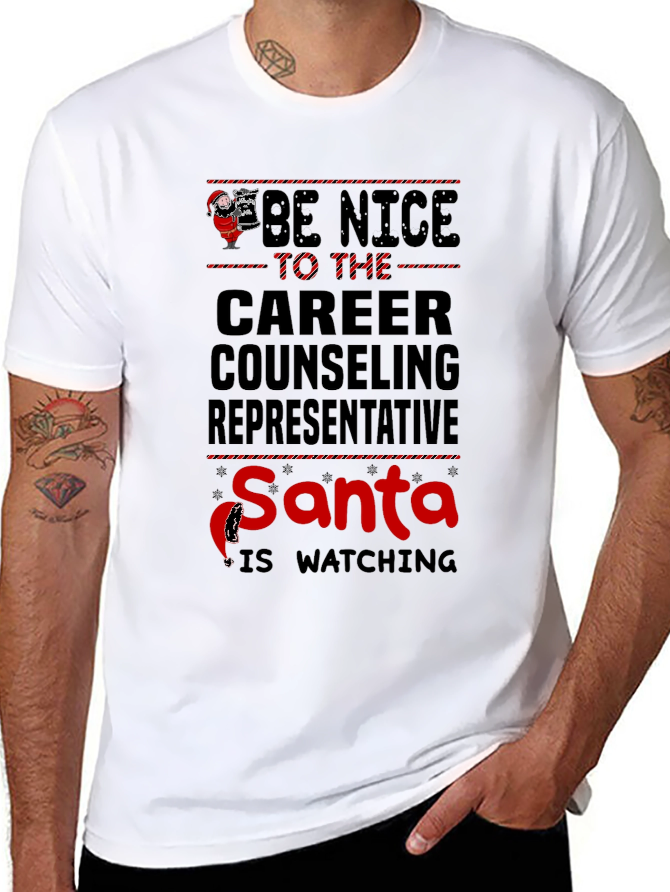 Be Nice to The Career Counseling Representative Christmas T-Shirt