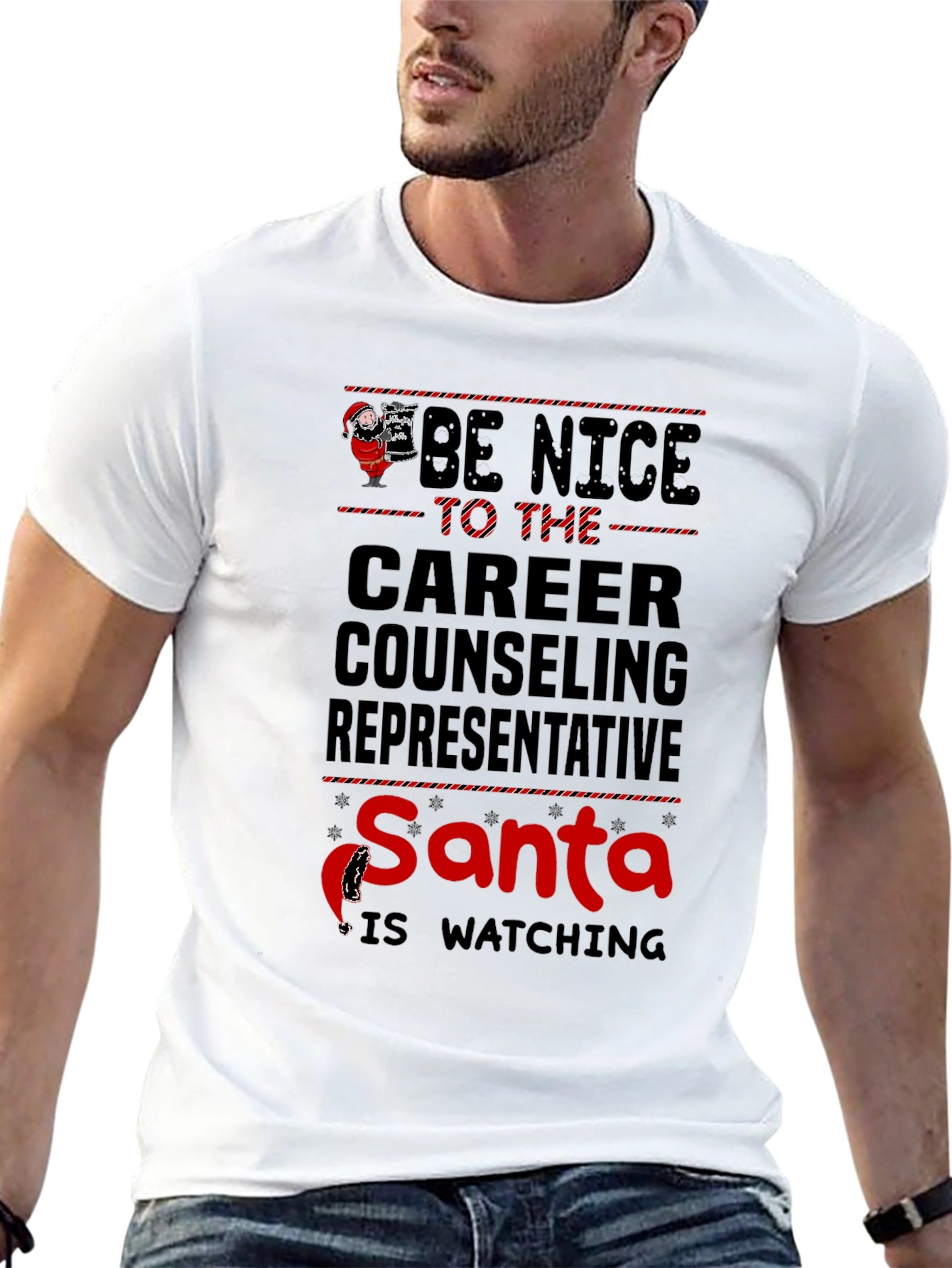 Be Nice to The Career Counseling Representative Christmas T-Shirt