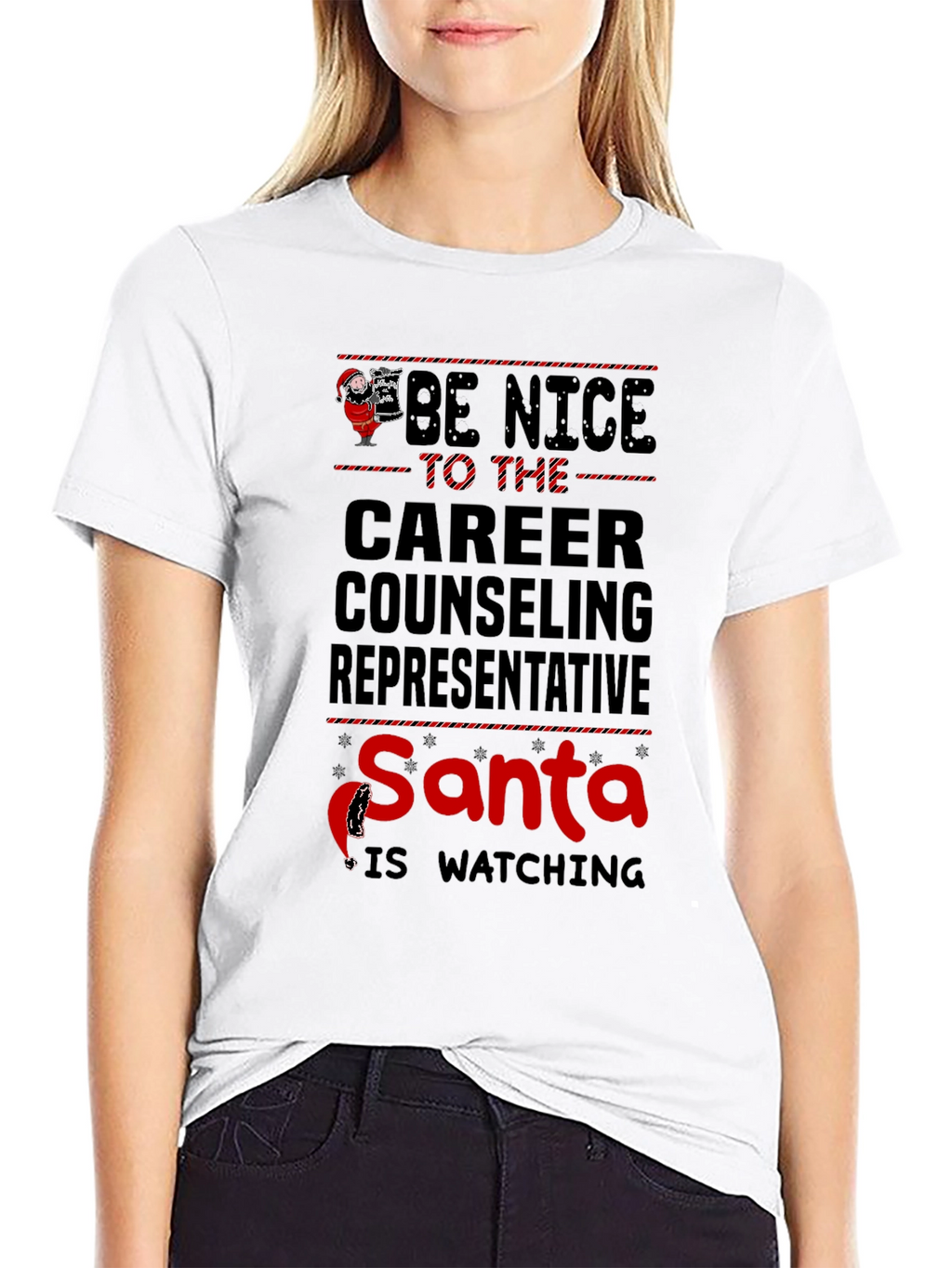 Be Nice to The Career Counseling Representative Christmas T-Shirt