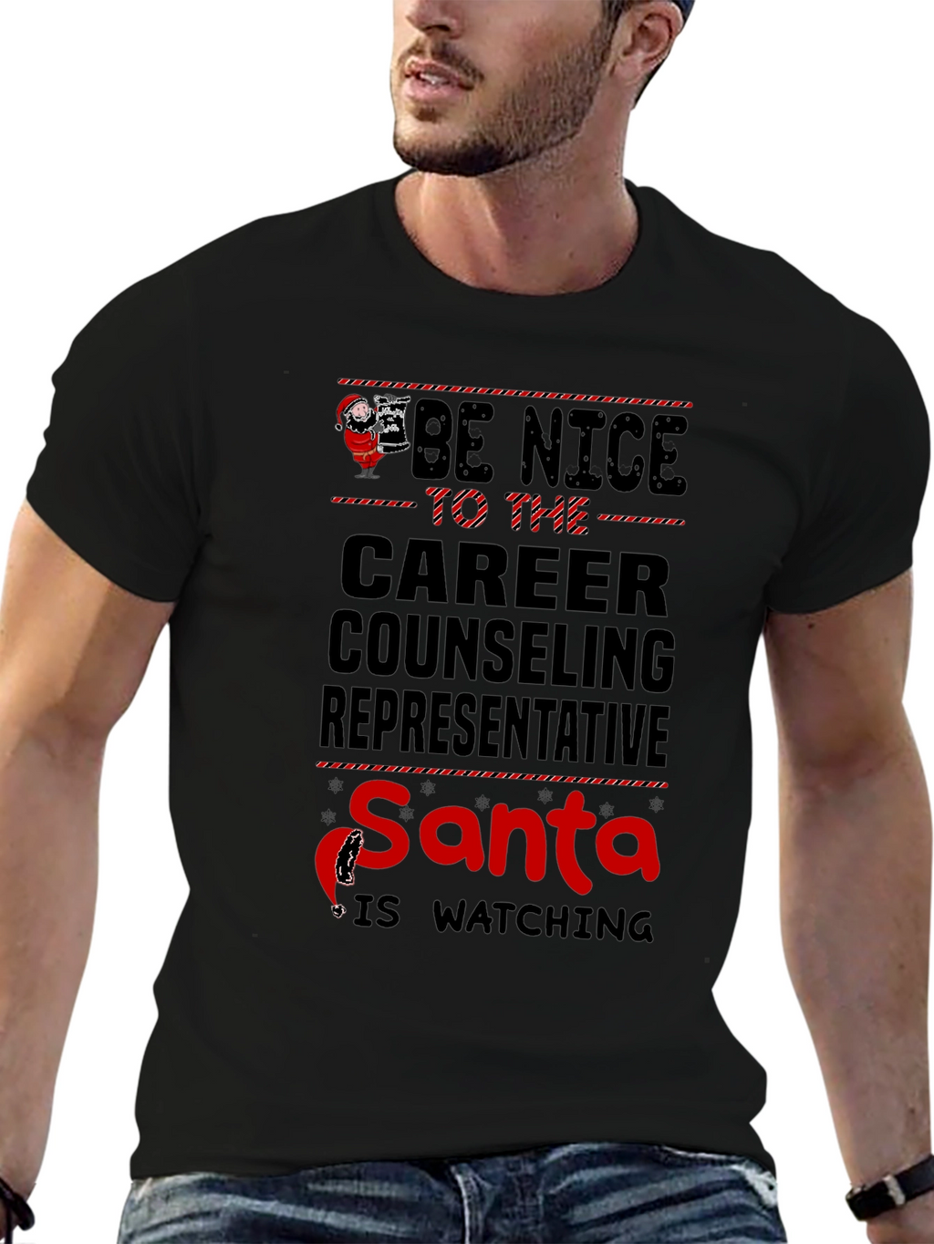 Be Nice to The Career Counseling Representative Christmas T-Shirt