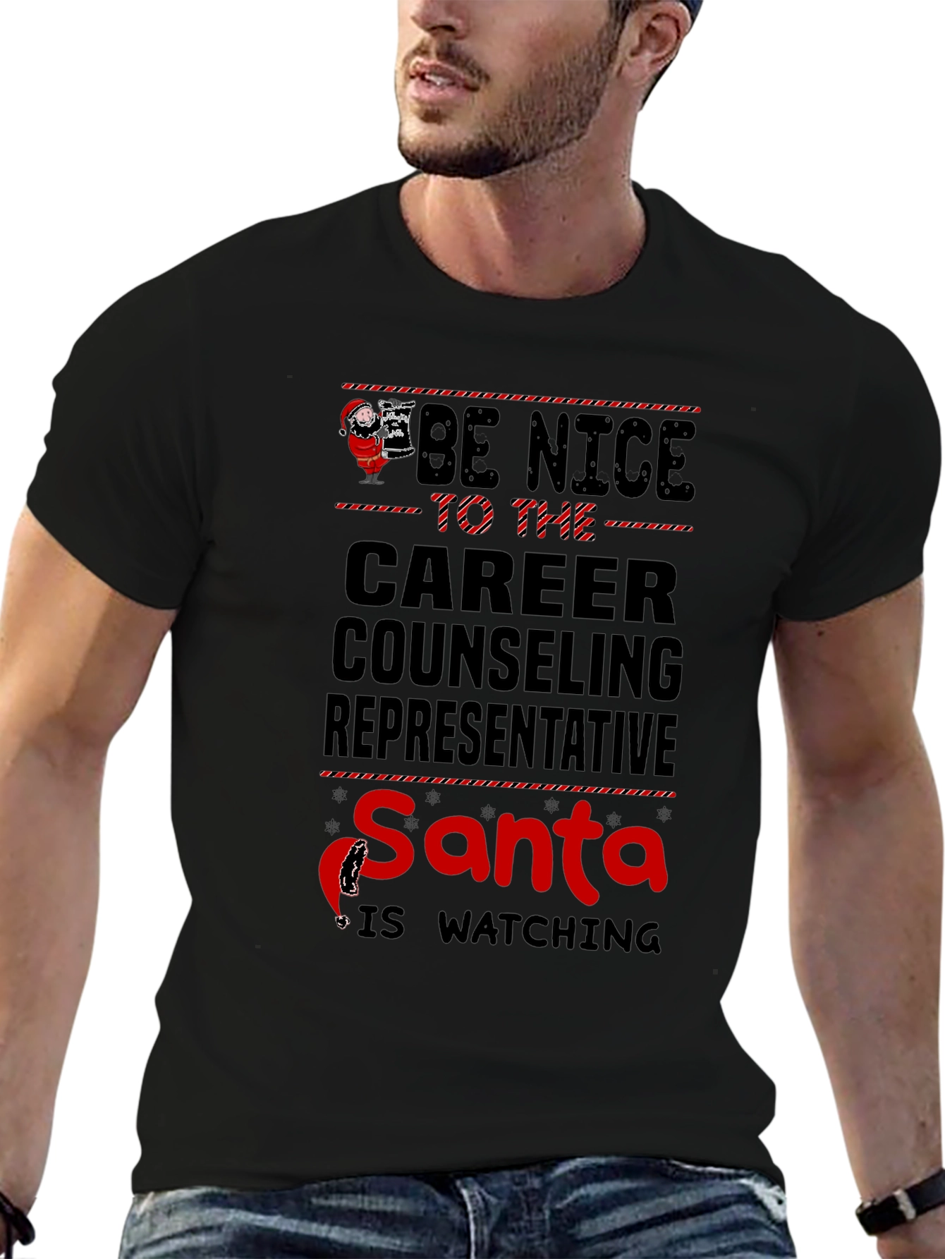 Be Nice to The Career Counseling Representative Christmas T-Shirt