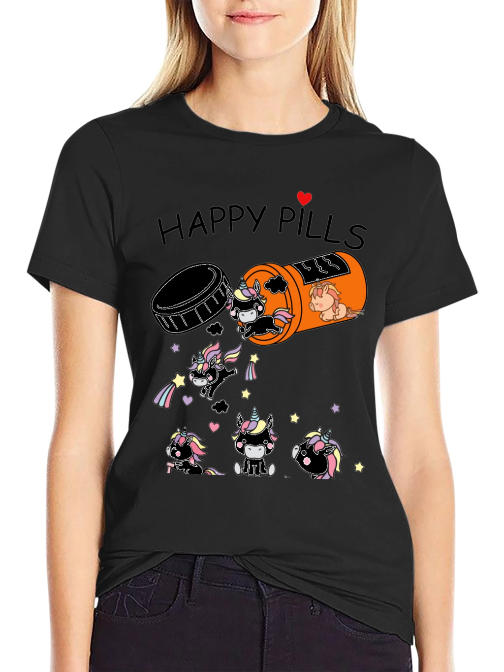 Unicorn Happy Pills Graphic Tee