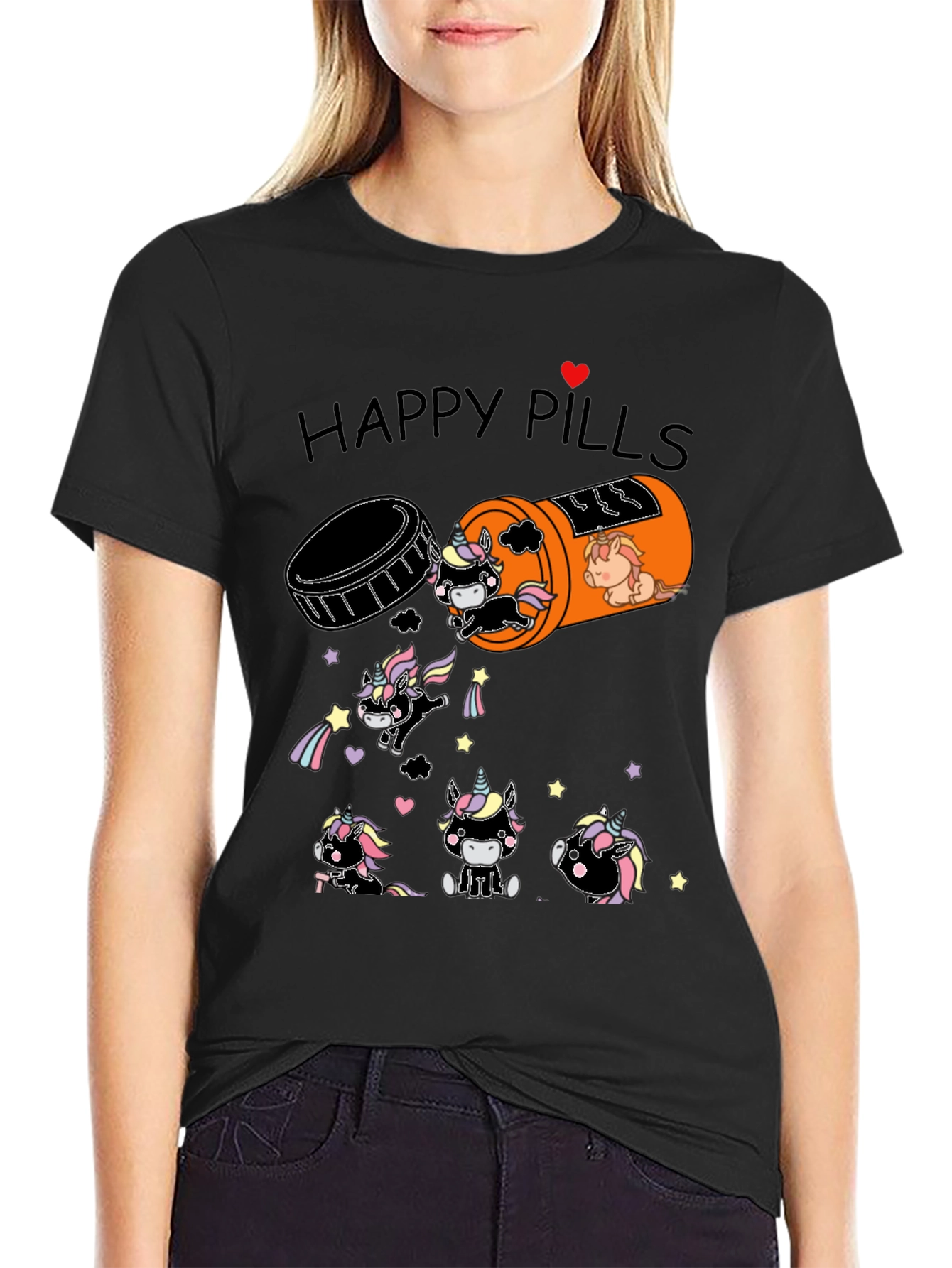 Unicorn Happy Pills Graphic Tee