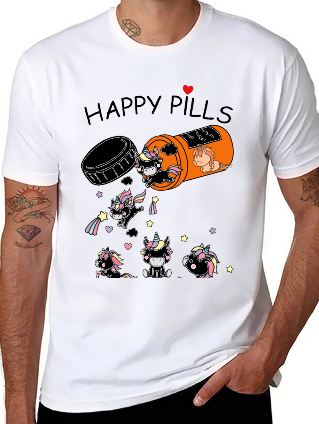 Unicorn Happy Pills Graphic Tee