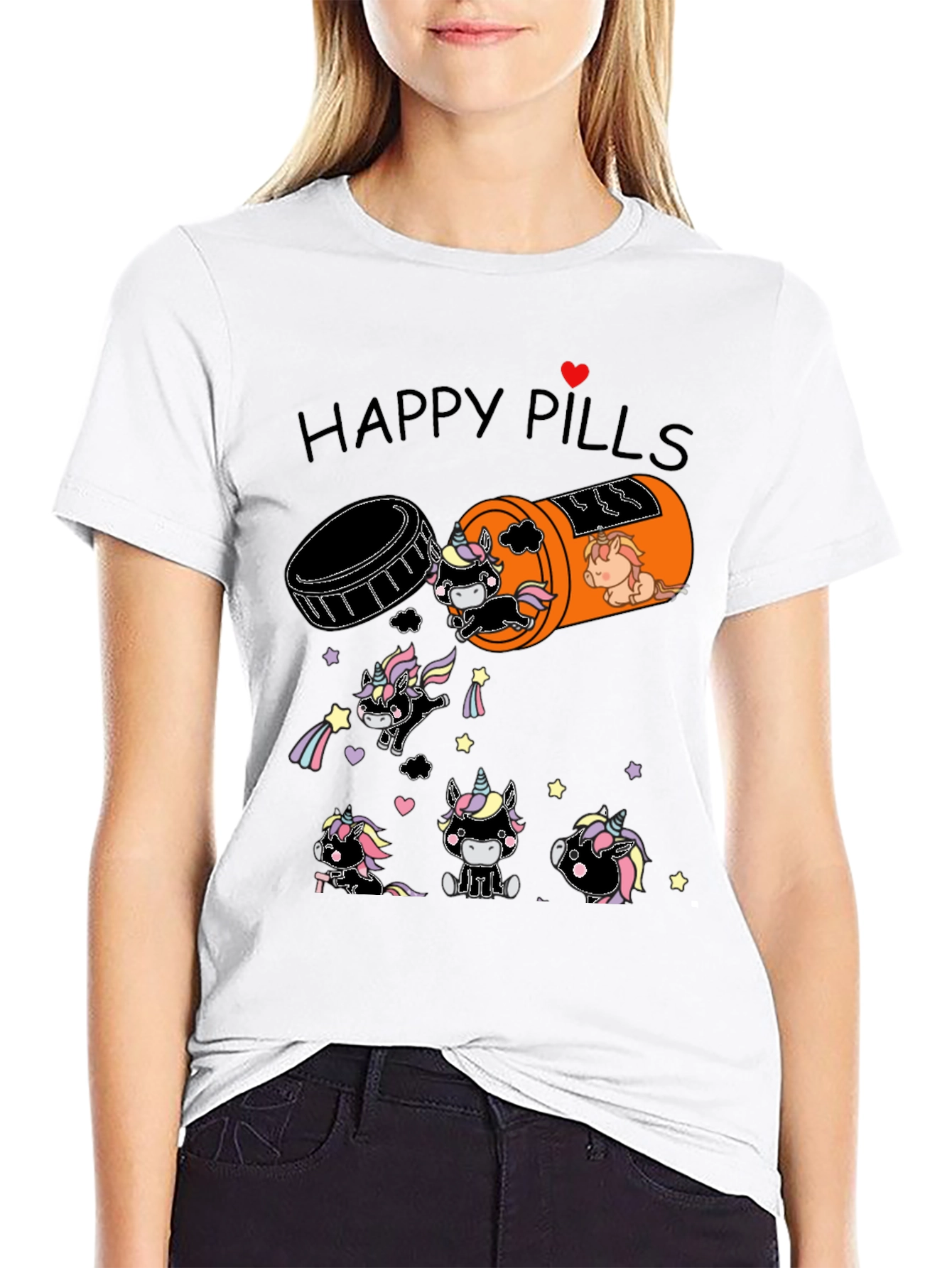 Unicorn Happy Pills Graphic Tee