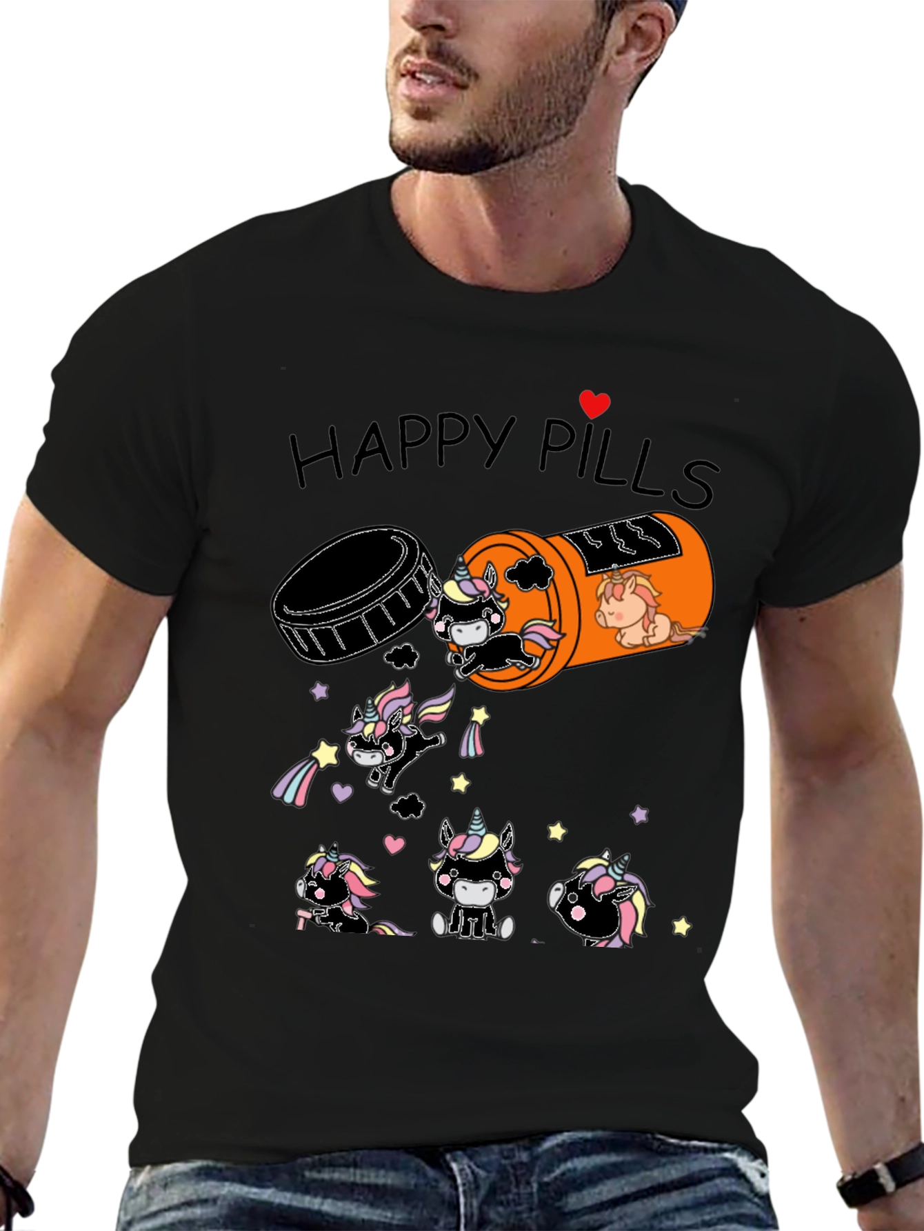 Unicorn Happy Pills Graphic Tee