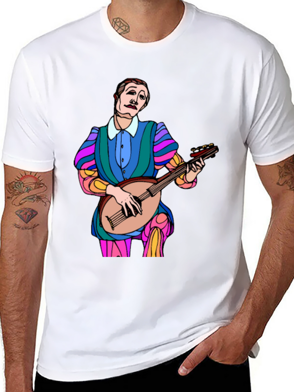 Renaissance Musician Graphic Tee