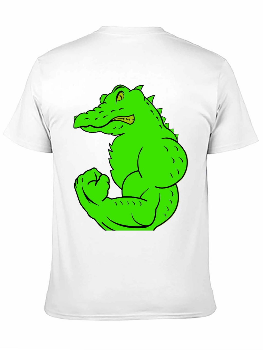 Muscle Gator Graphic Tee - Black Cotton T-Shirt