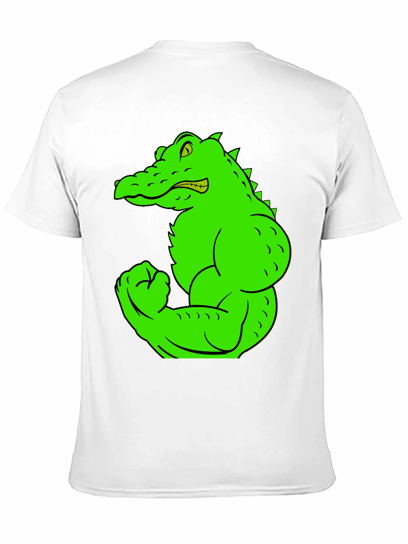 Muscle Gator Graphic Tee - Black Cotton T-Shirt