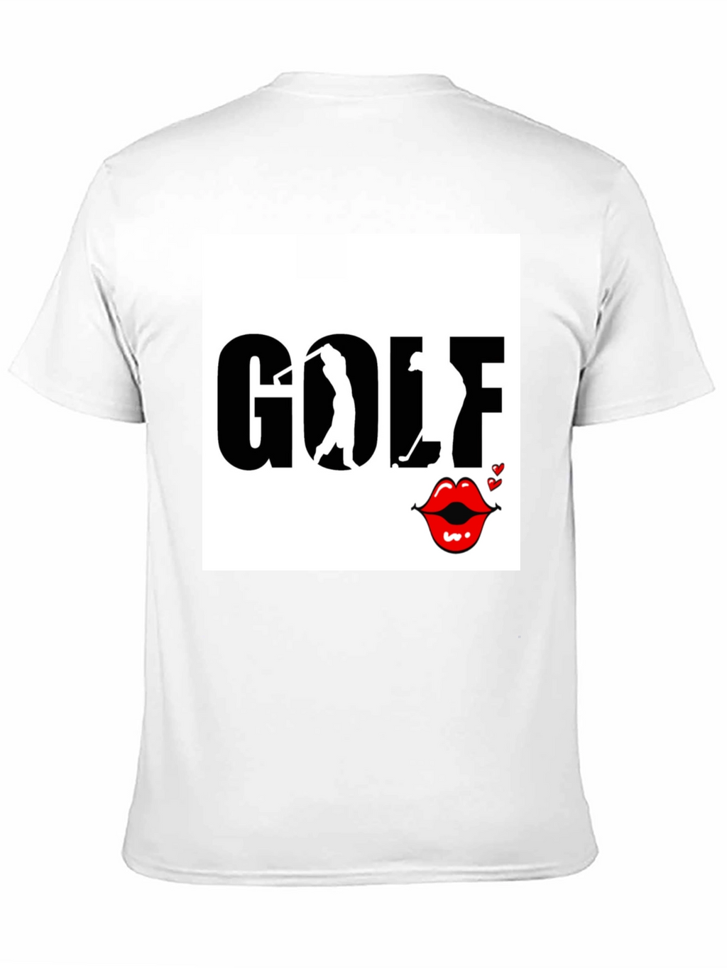 Golf and Lips Graphic Tee - Trendy Golfer Gift