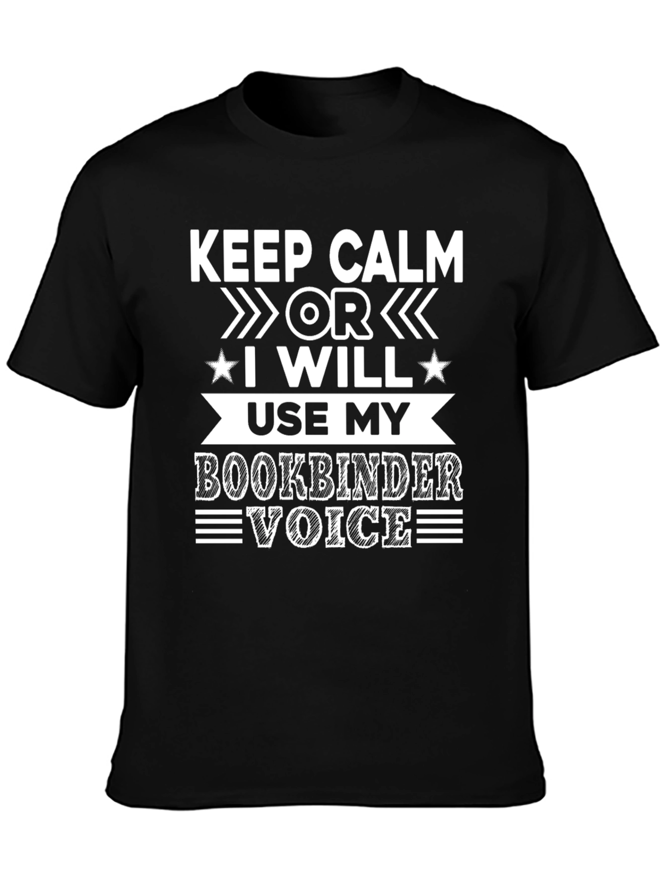 Keep Calm Bookbinder Voice T-Shirt
