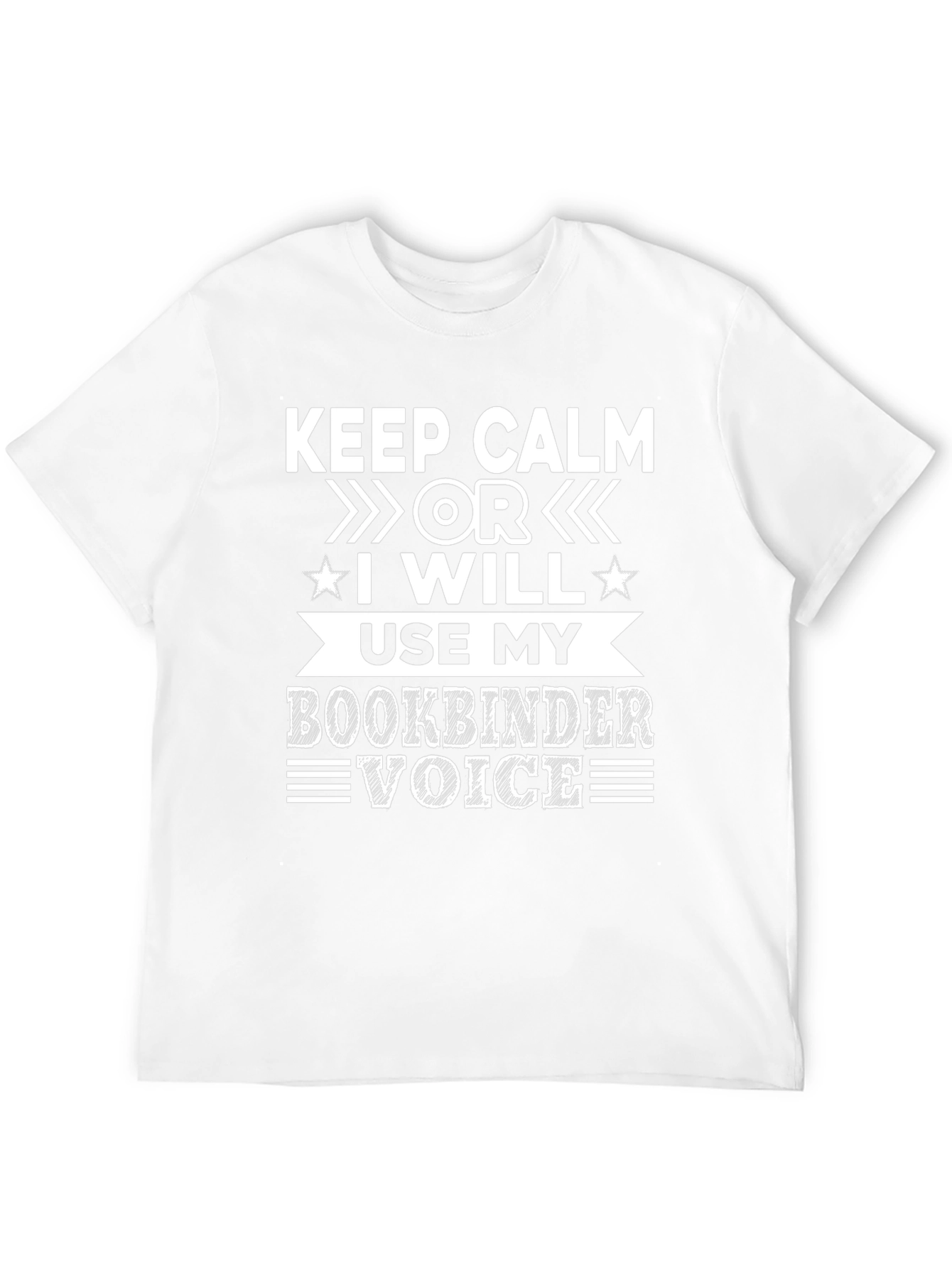 Keep Calm Bookbinder Voice T-Shirt