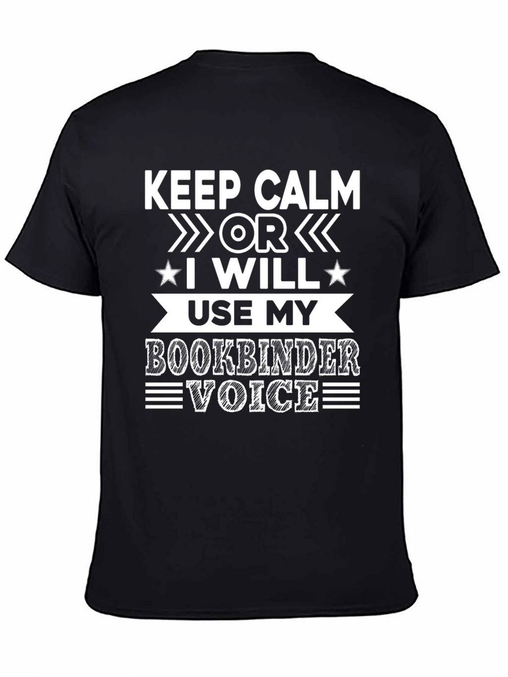 Keep Calm Bookbinder Voice T-Shirt