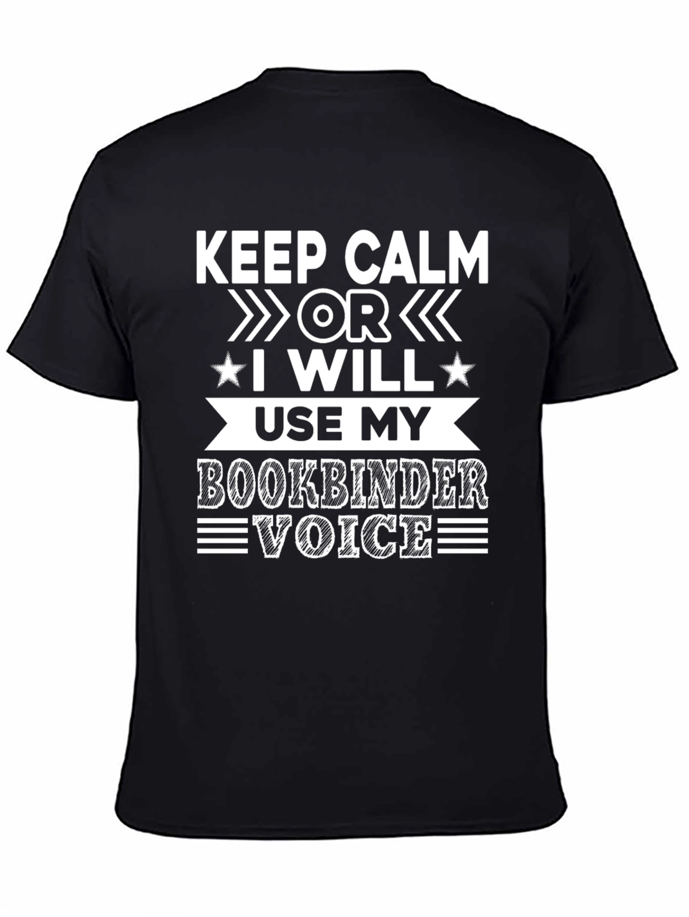 Keep Calm Bookbinder Voice T-Shirt