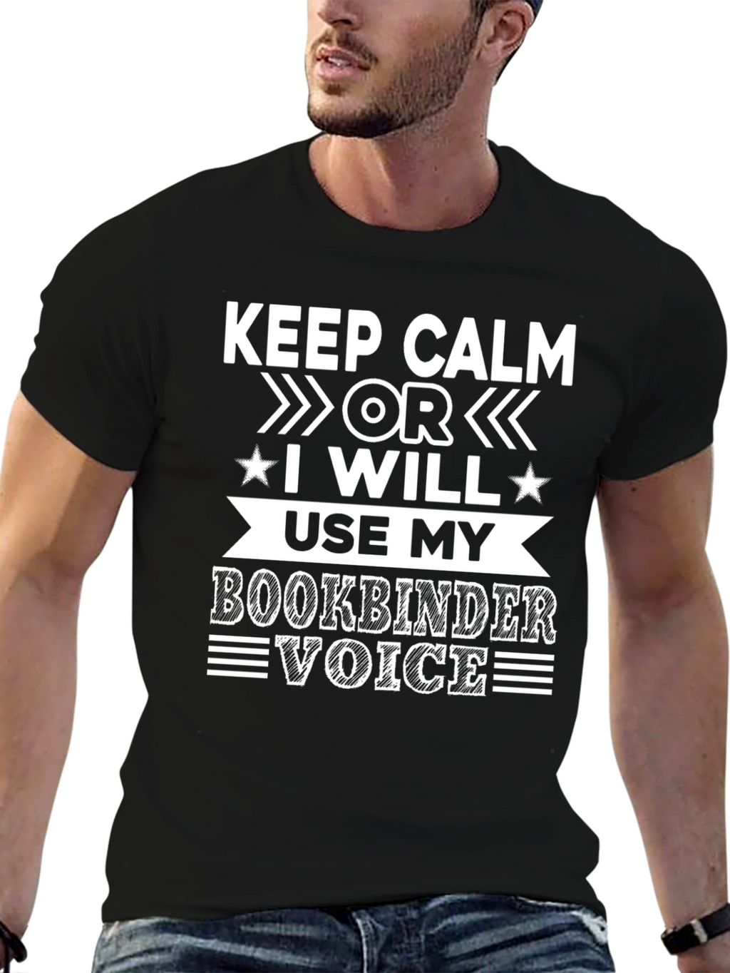 Keep Calm Bookbinder Voice T-Shirt