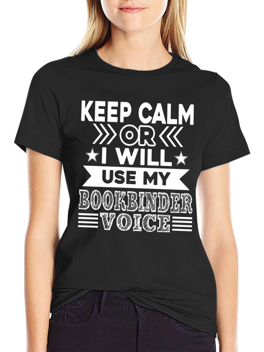 Keep Calm Bookbinder Voice T-Shirt