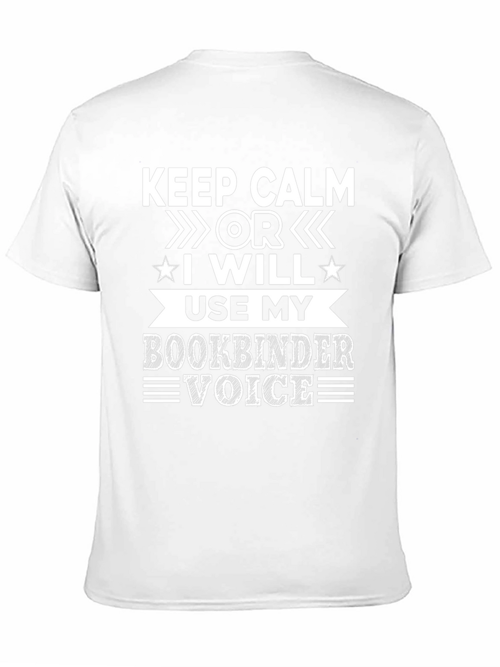 Keep Calm Bookbinder Voice T-Shirt