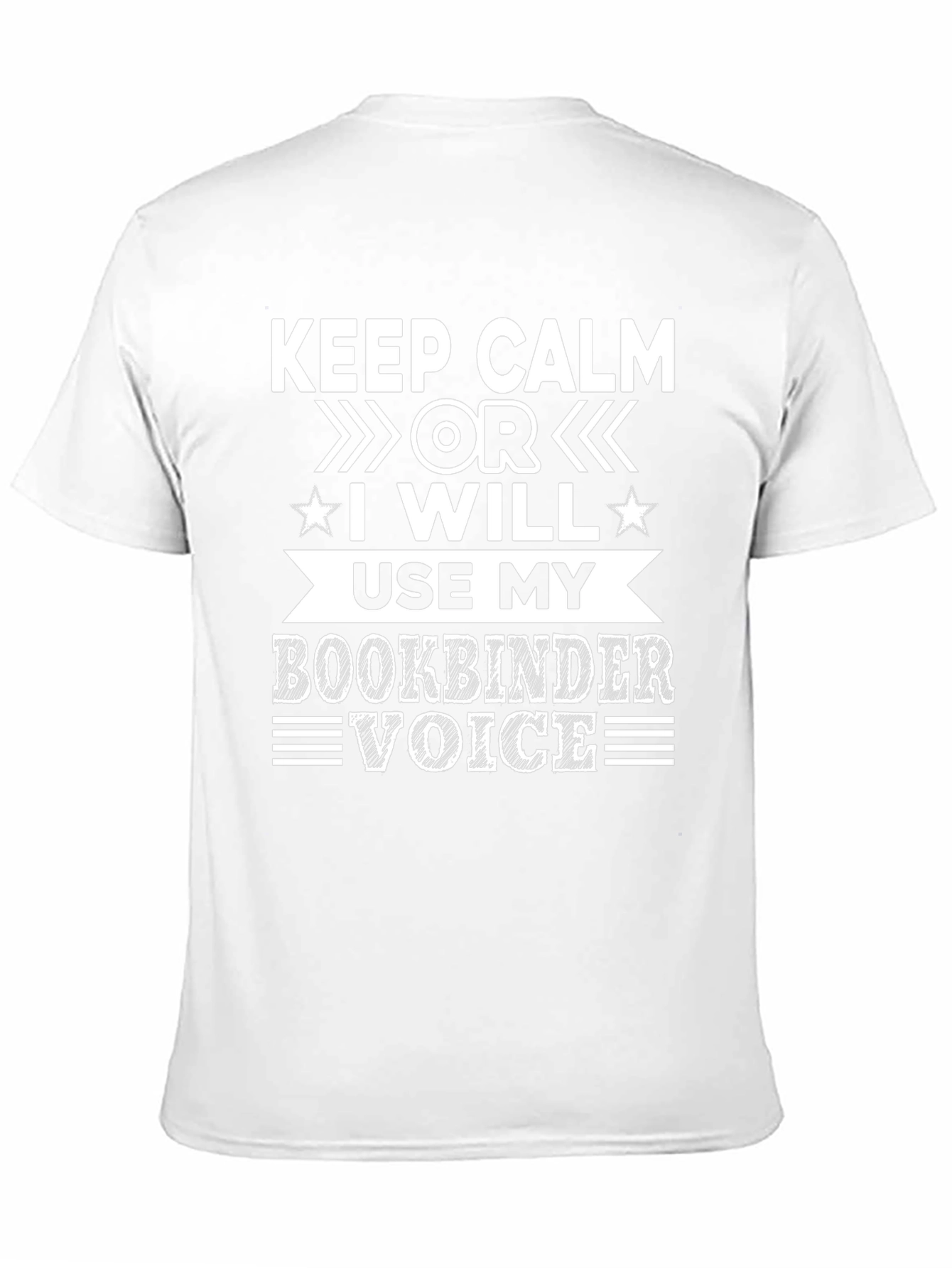 Keep Calm Bookbinder Voice T-Shirt