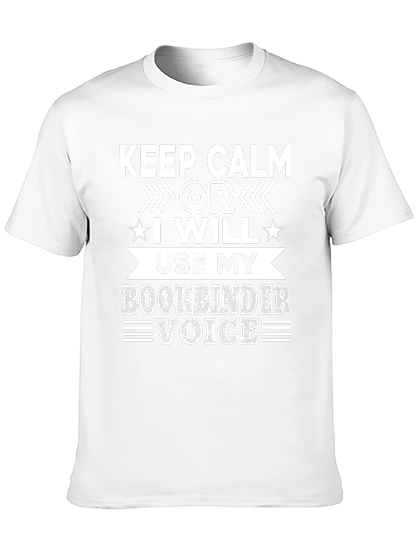 Keep Calm Bookbinder Voice T-Shirt