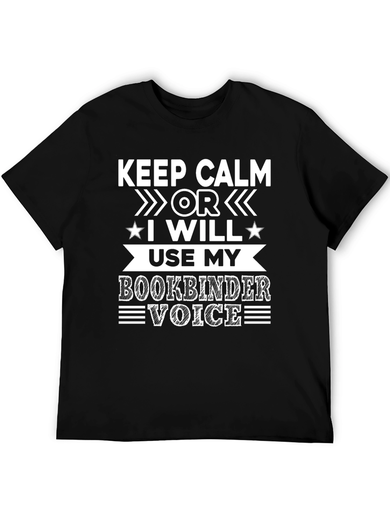 Keep Calm Bookbinder Voice T-Shirt
