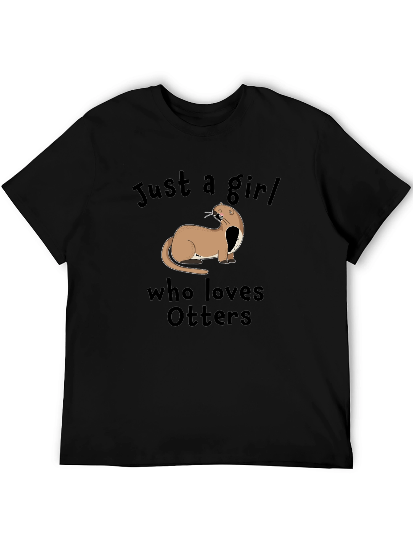 Otter Lover T-Shirt - Just a Girl Who Loves Otters