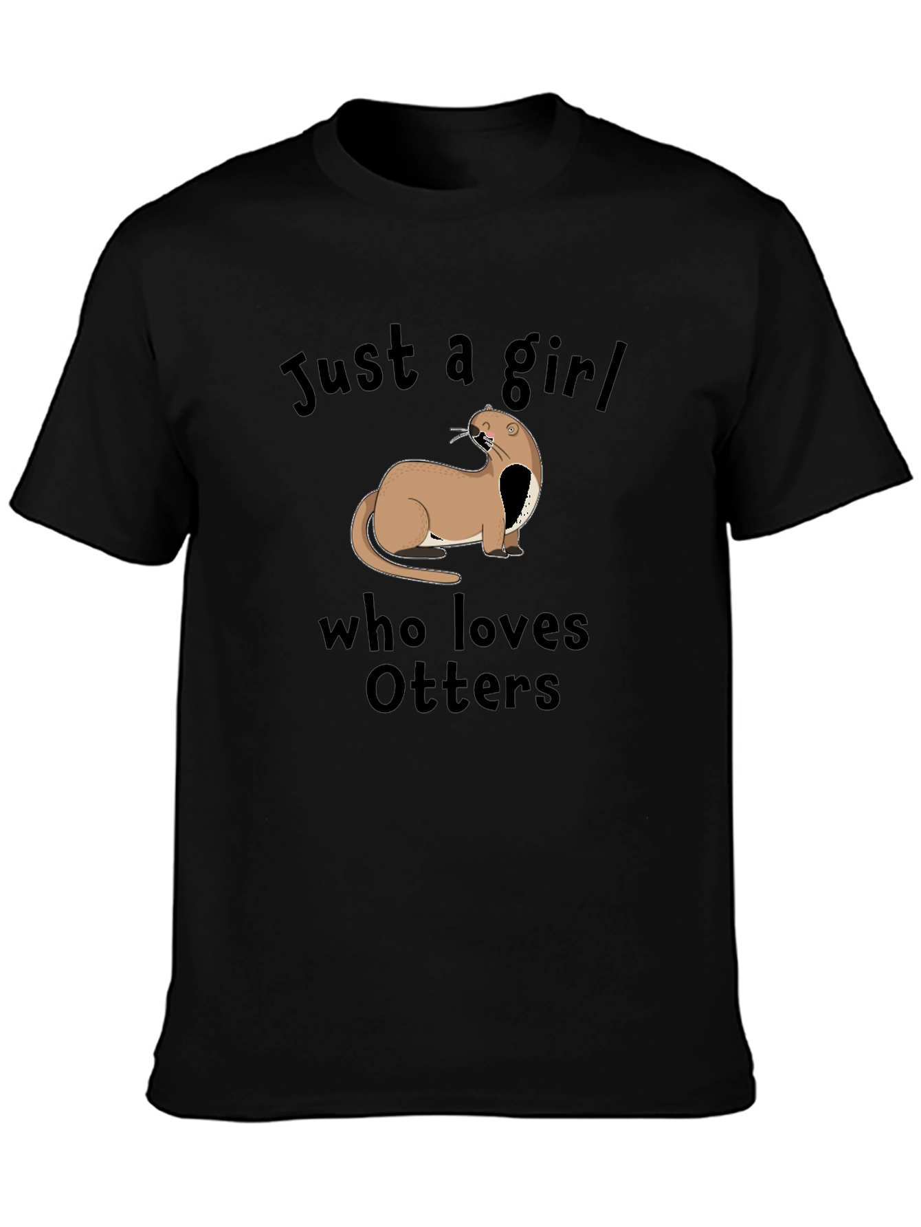 Otter Lover T-Shirt - Just a Girl Who Loves Otters