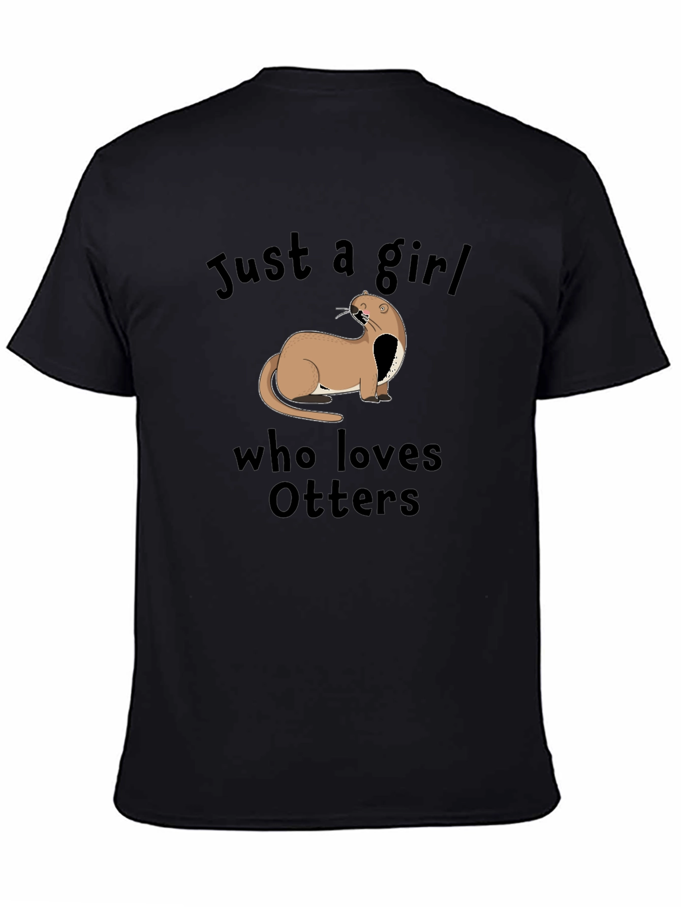 Otter Lover T-Shirt - Just a Girl Who Loves Otters