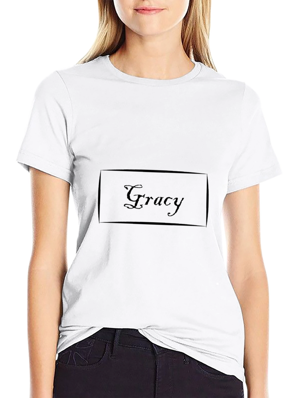 Gracy Stylish Black T-Shirt