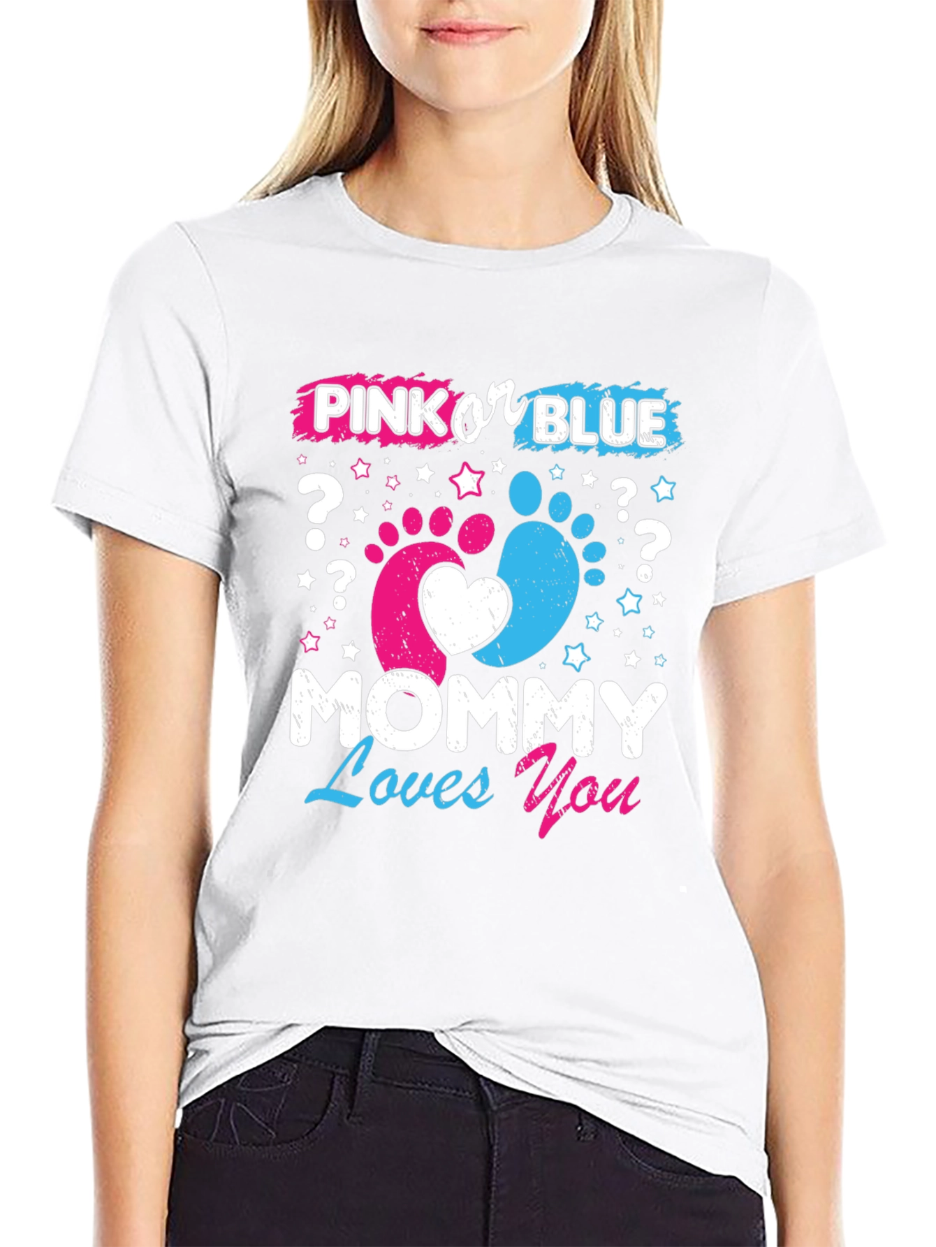 Pink or Blue? Mommy Loves You T-Shirt