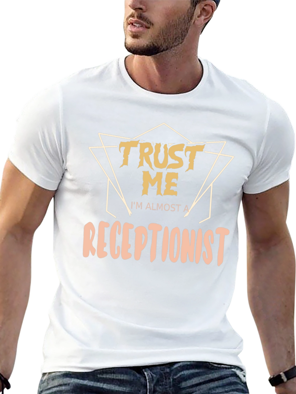 Trust Me Im Almost A Receptionist Graphic T-Shirt