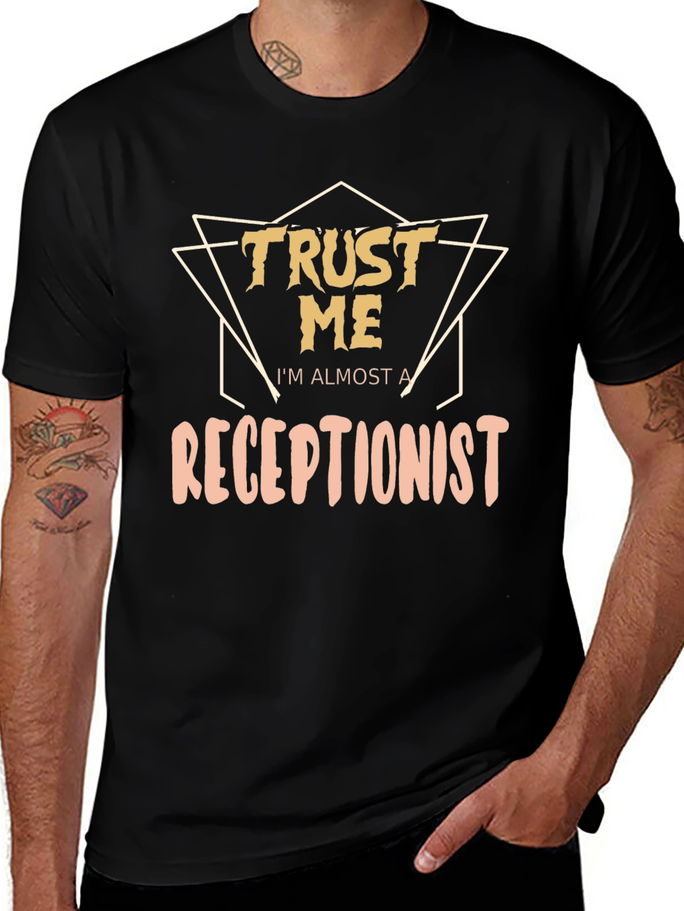 Trust Me Im Almost A Receptionist Graphic T-Shirt