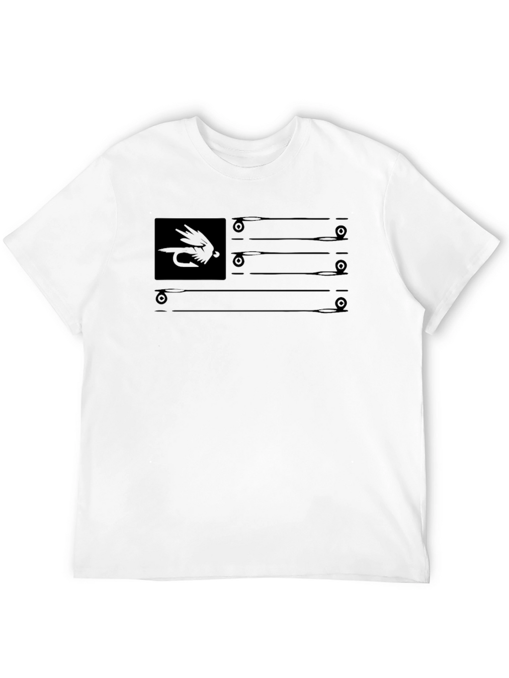 Fly Fishing American Flag T-Shirt