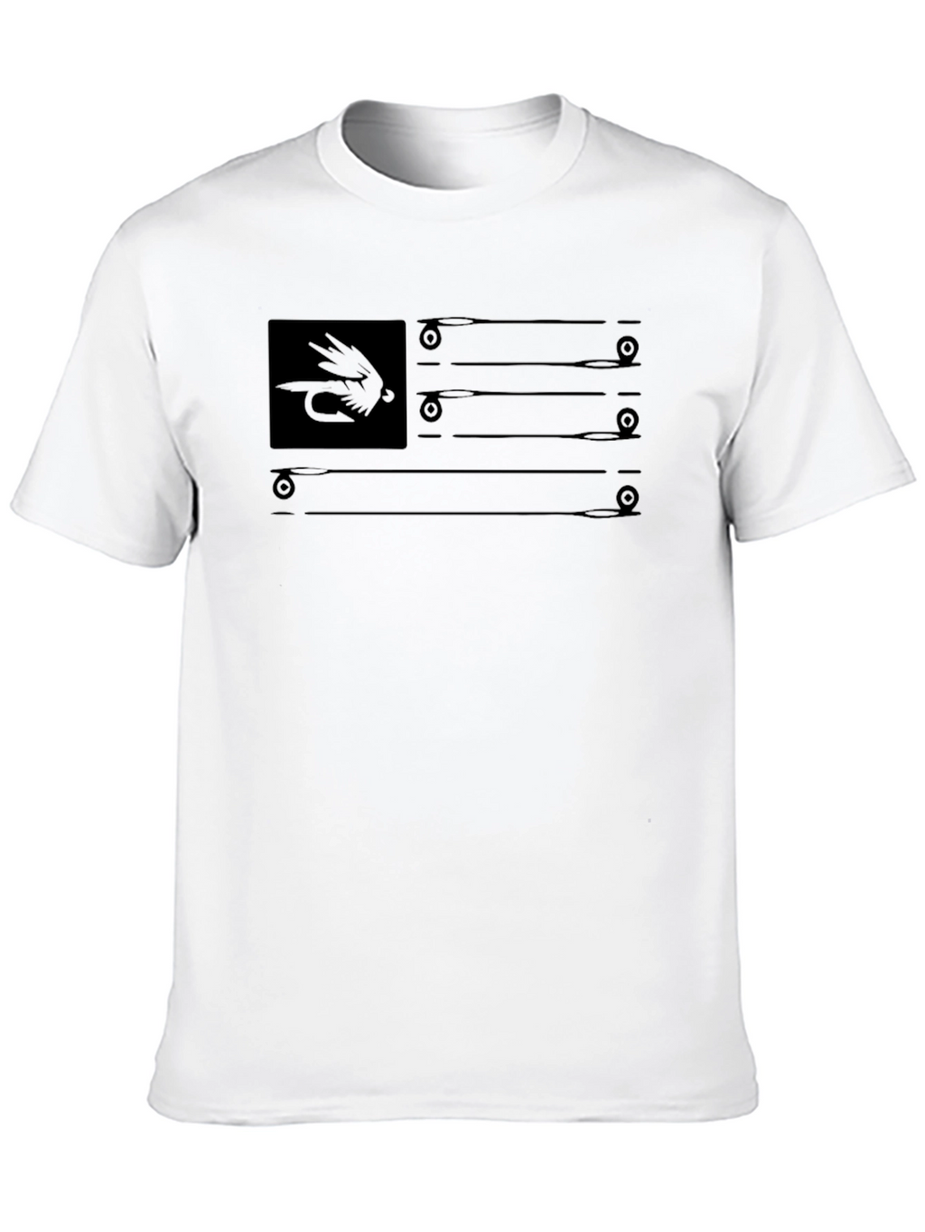 Fly Fishing American Flag T-Shirt