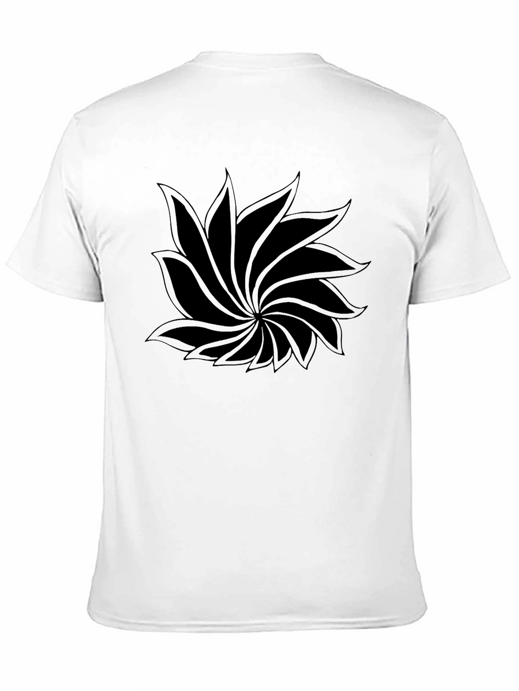 Black Floral Graphic T-Shirt - Casual Style