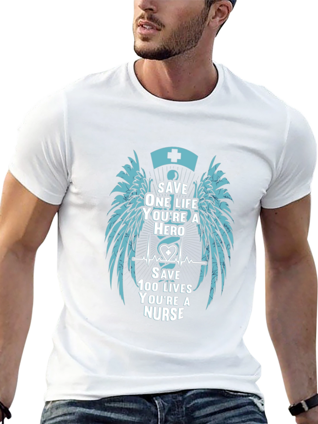 Nurse Hero Graphic T-Shirt