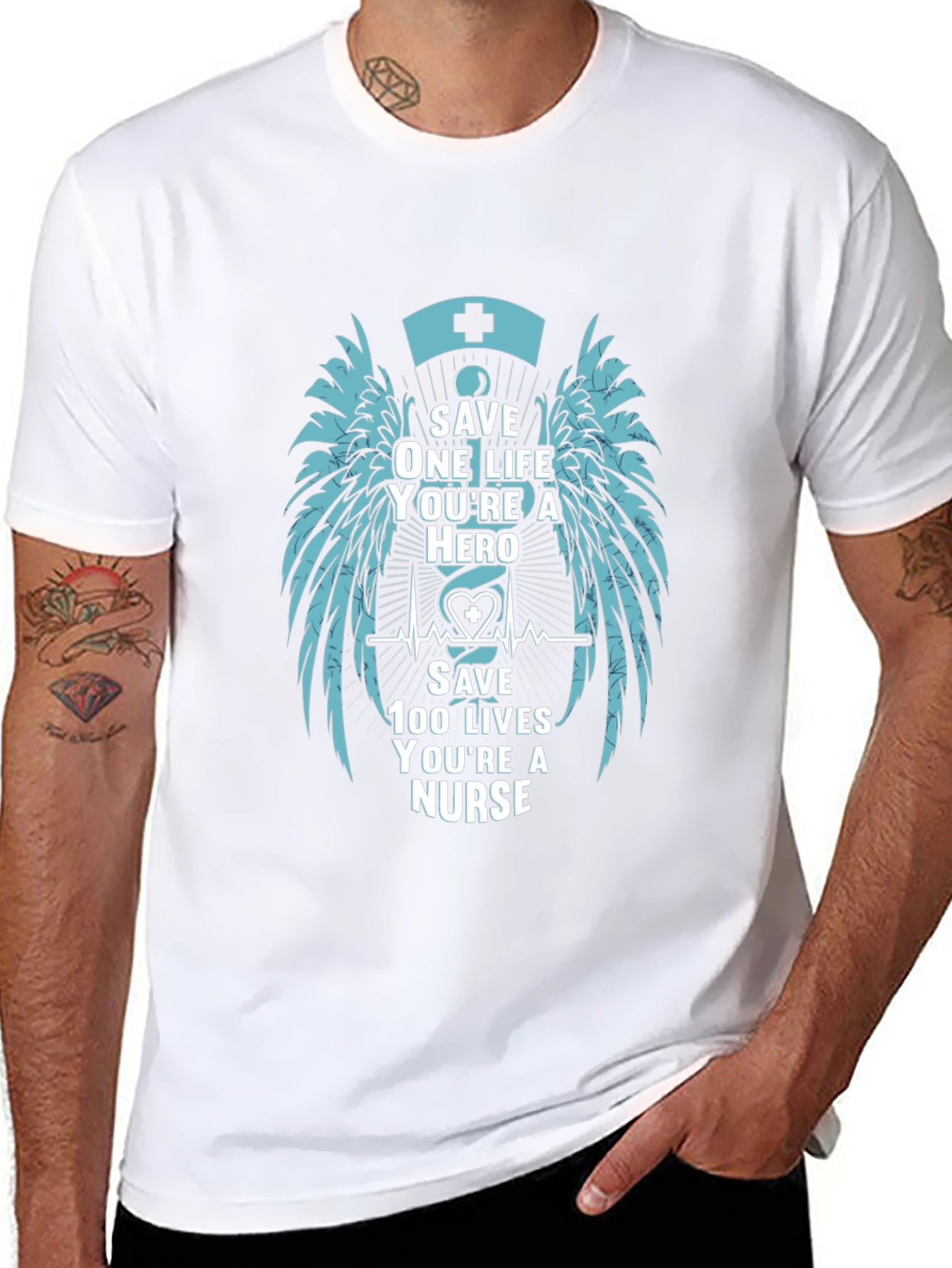 Nurse Hero Graphic T-Shirt