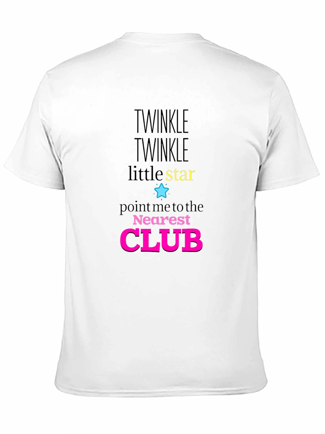 Twinkle Little Star Club Novelty Graphic T-Shirt