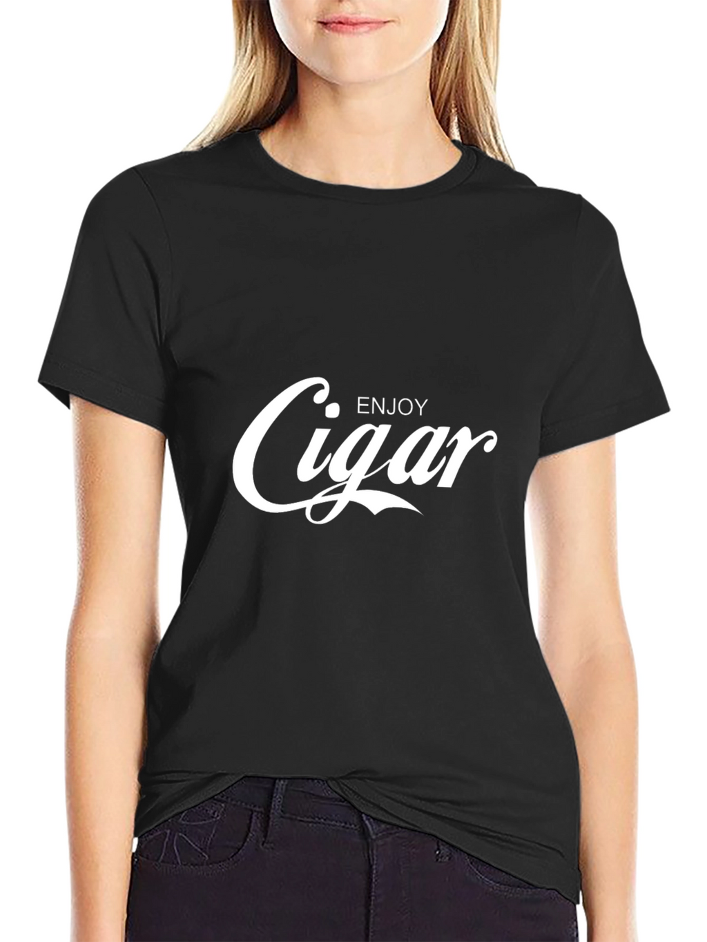 Enjoy Cigar T-Shirt - Black