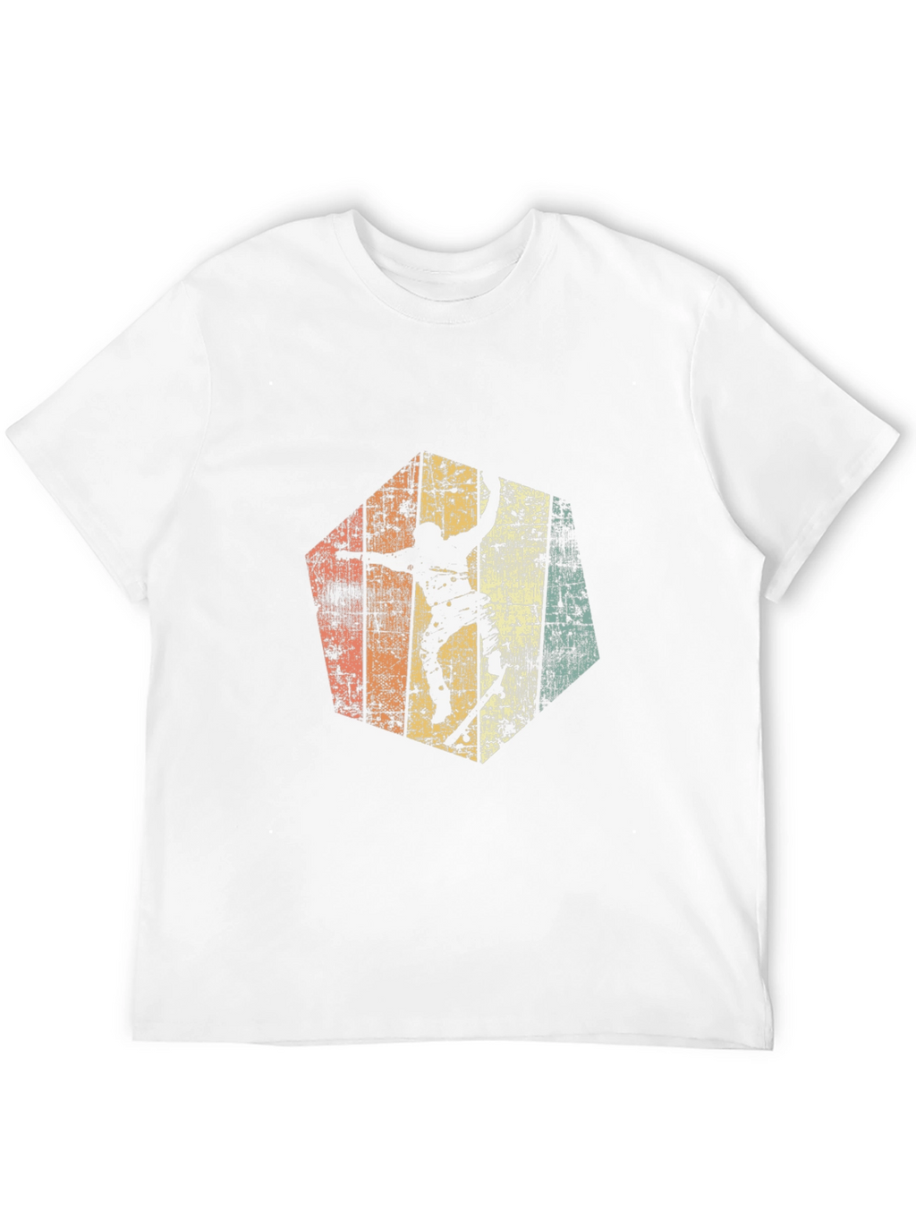 Retro Skateboarder Graphic Tee - Black
