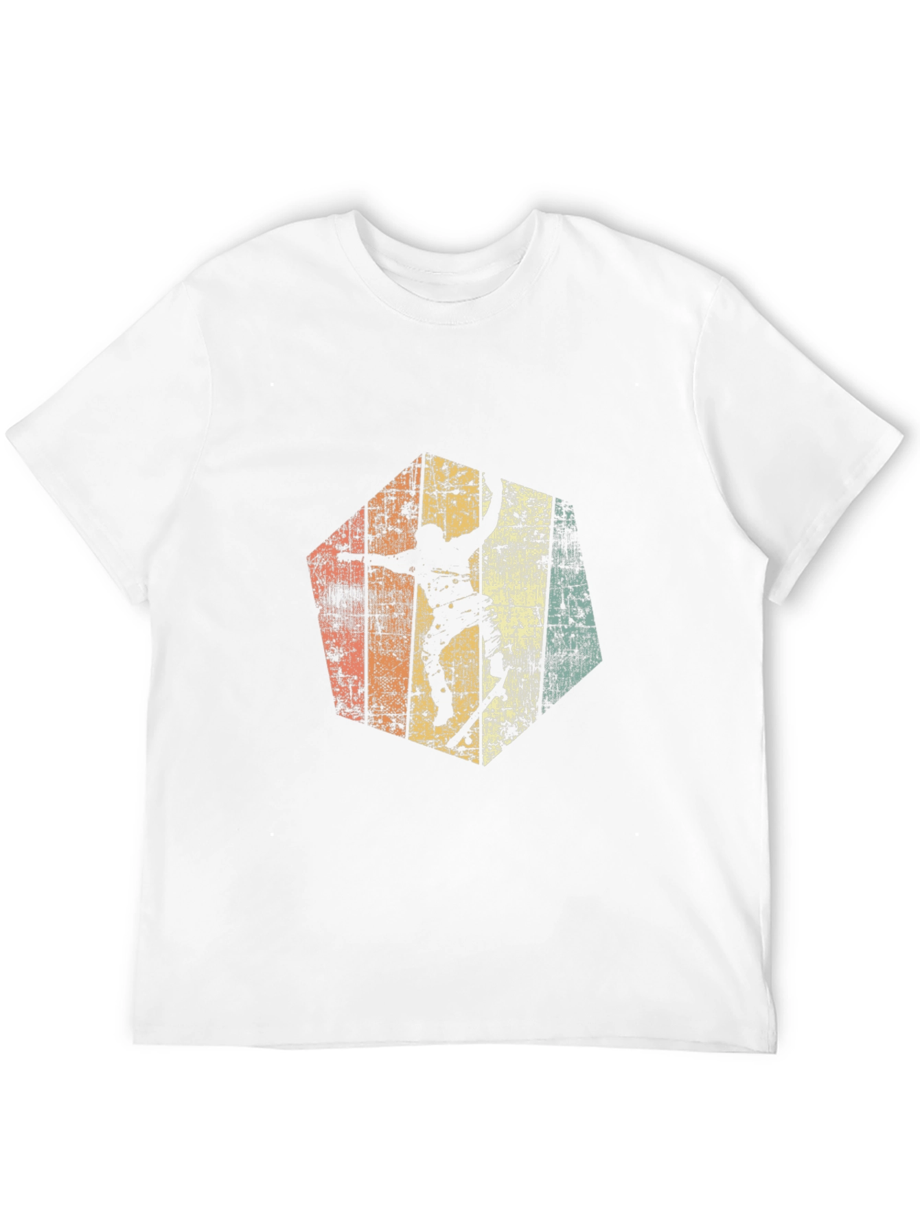 Retro Skateboarder Graphic Tee - Black