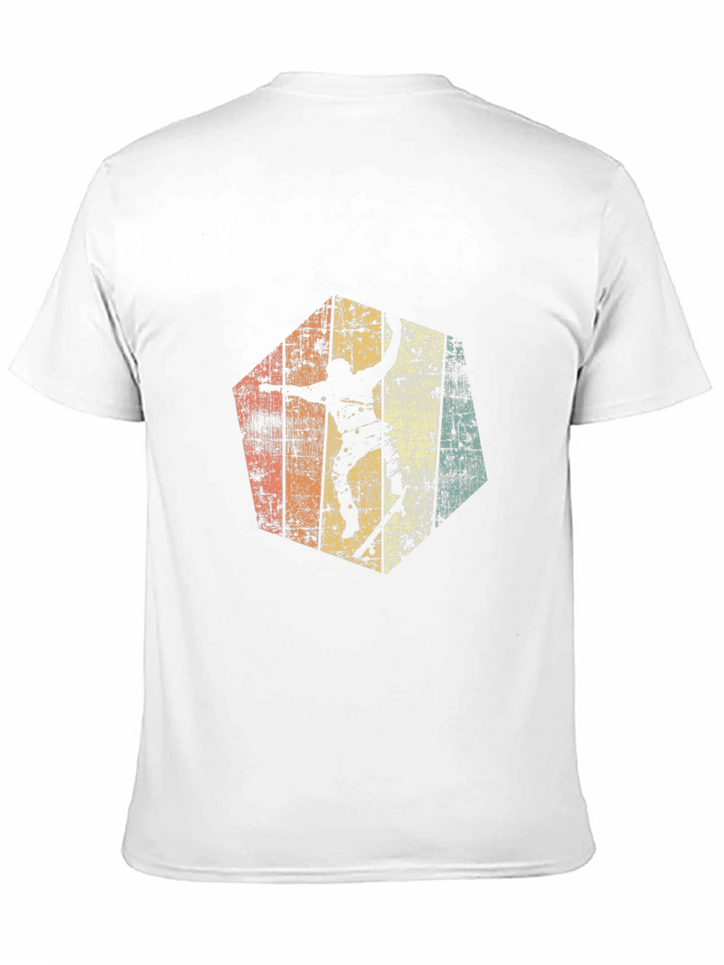 Retro Skateboarder Graphic Tee - Black