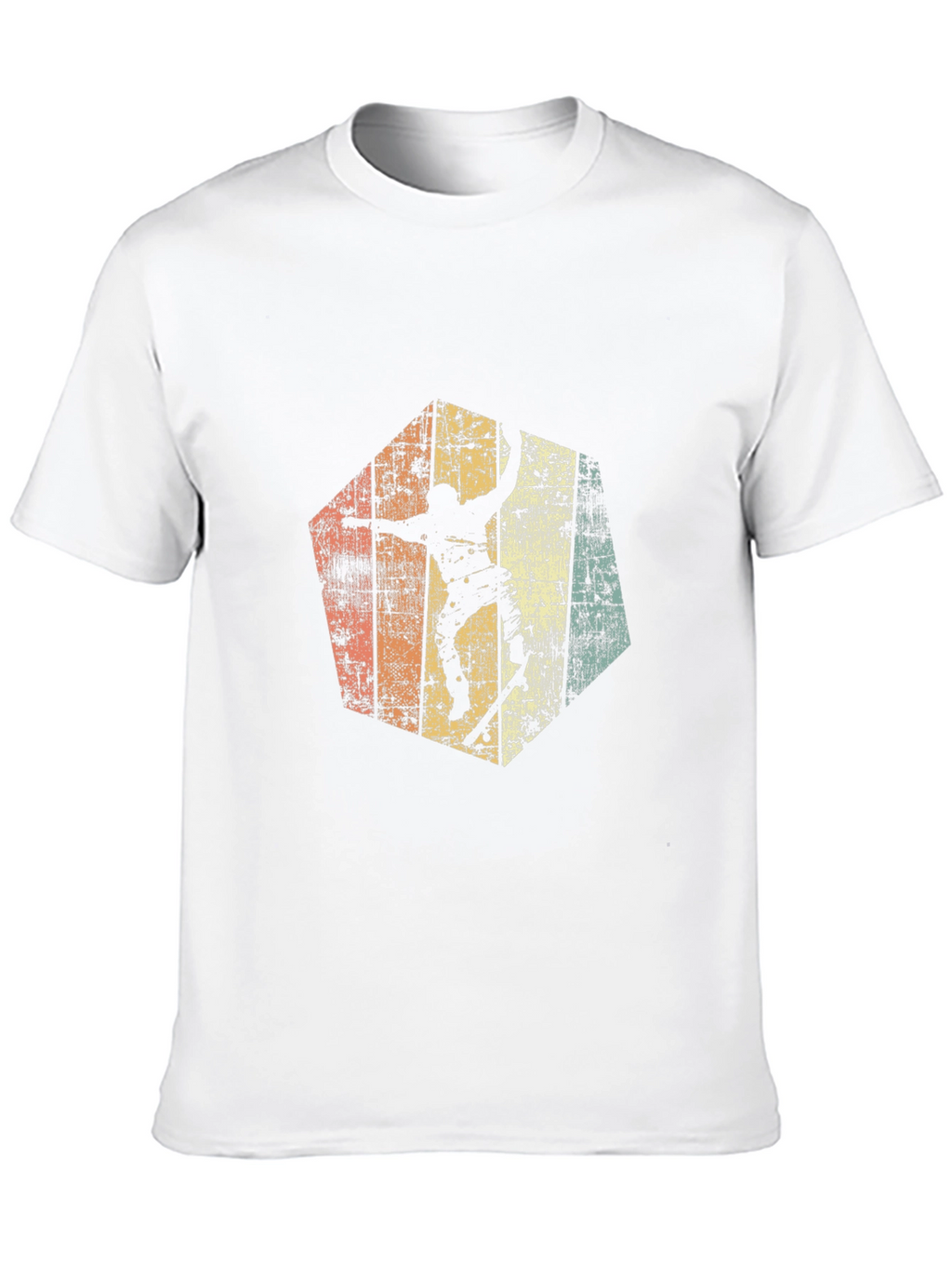 Retro Skateboarder Graphic Tee - Black