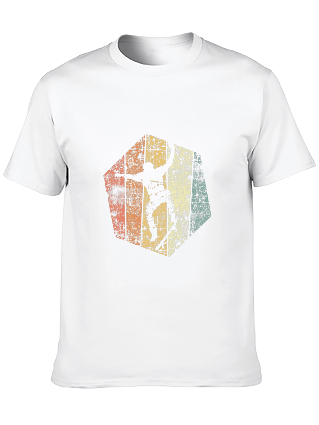 Retro Skateboarder Graphic Tee - Black