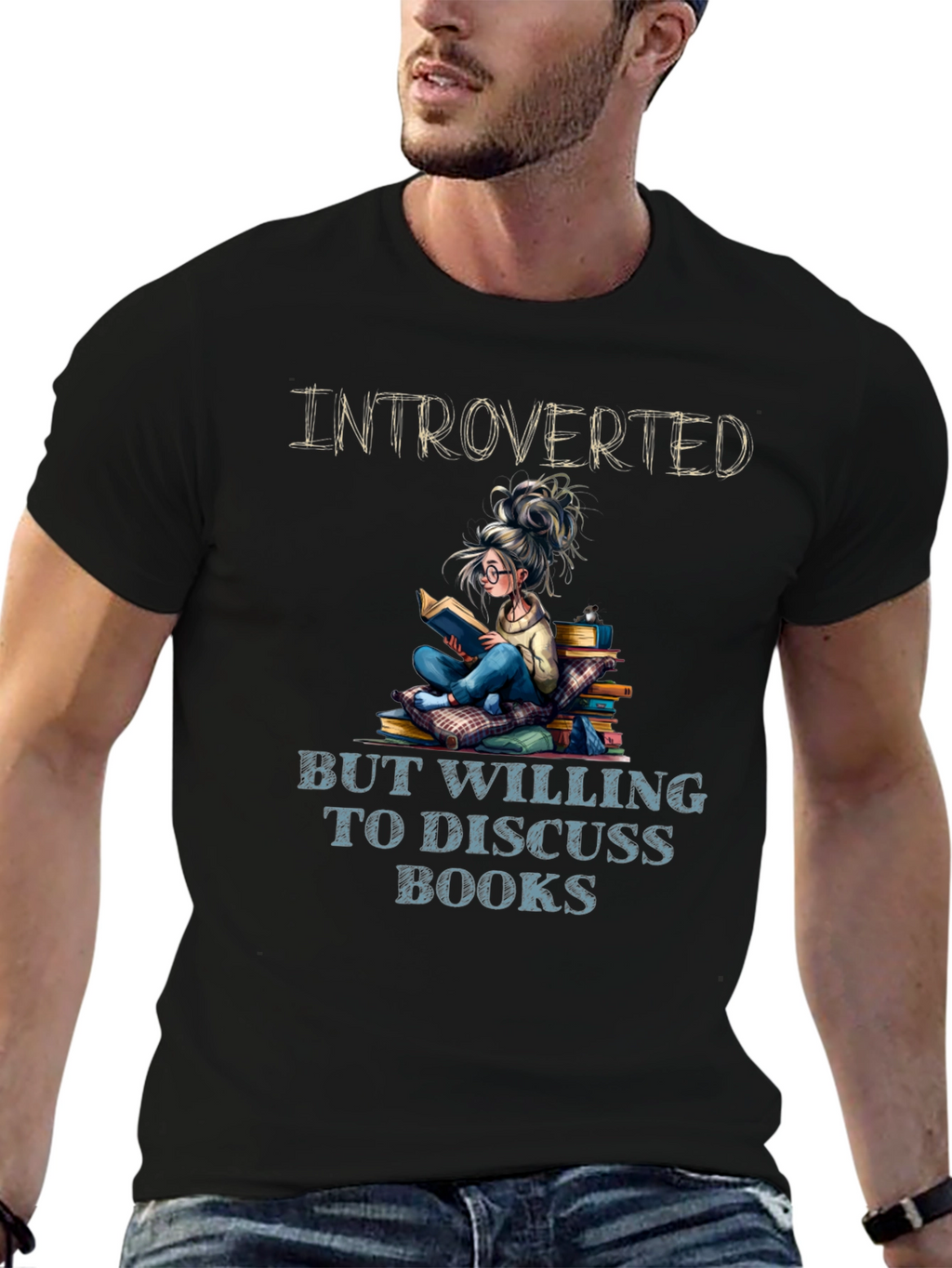 Introverted Book Lover T-Shirt