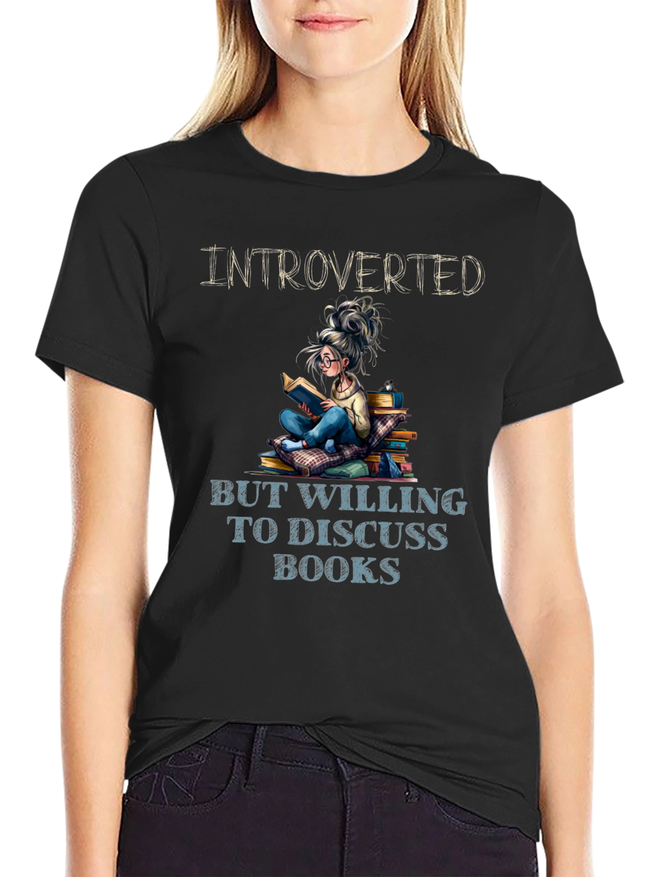 Introverted Book Lover T-Shirt