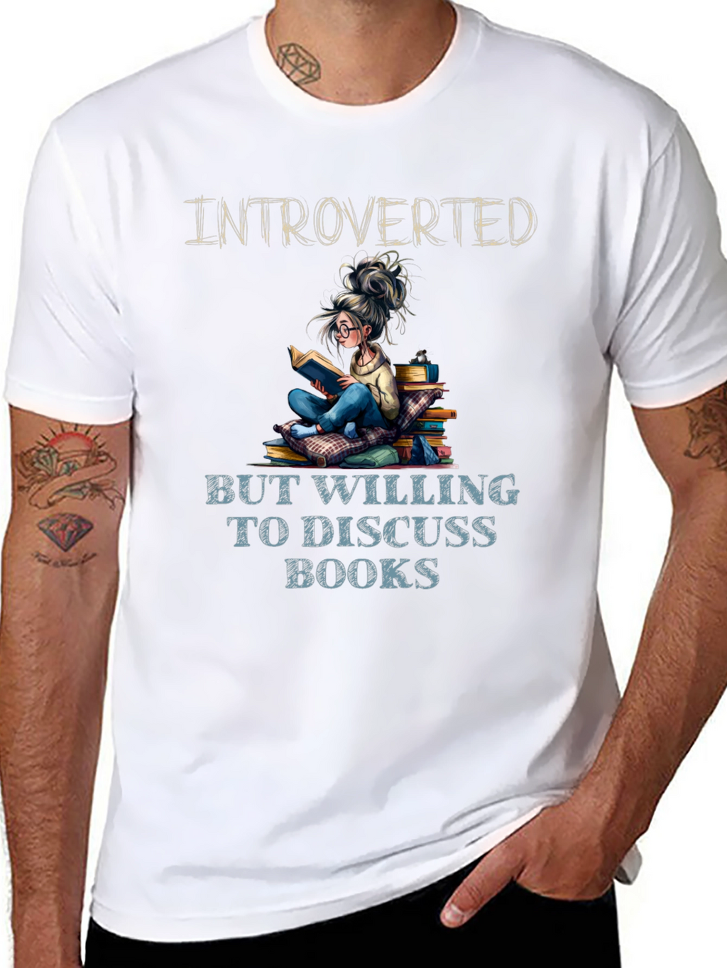 Introverted Book Lover T-Shirt