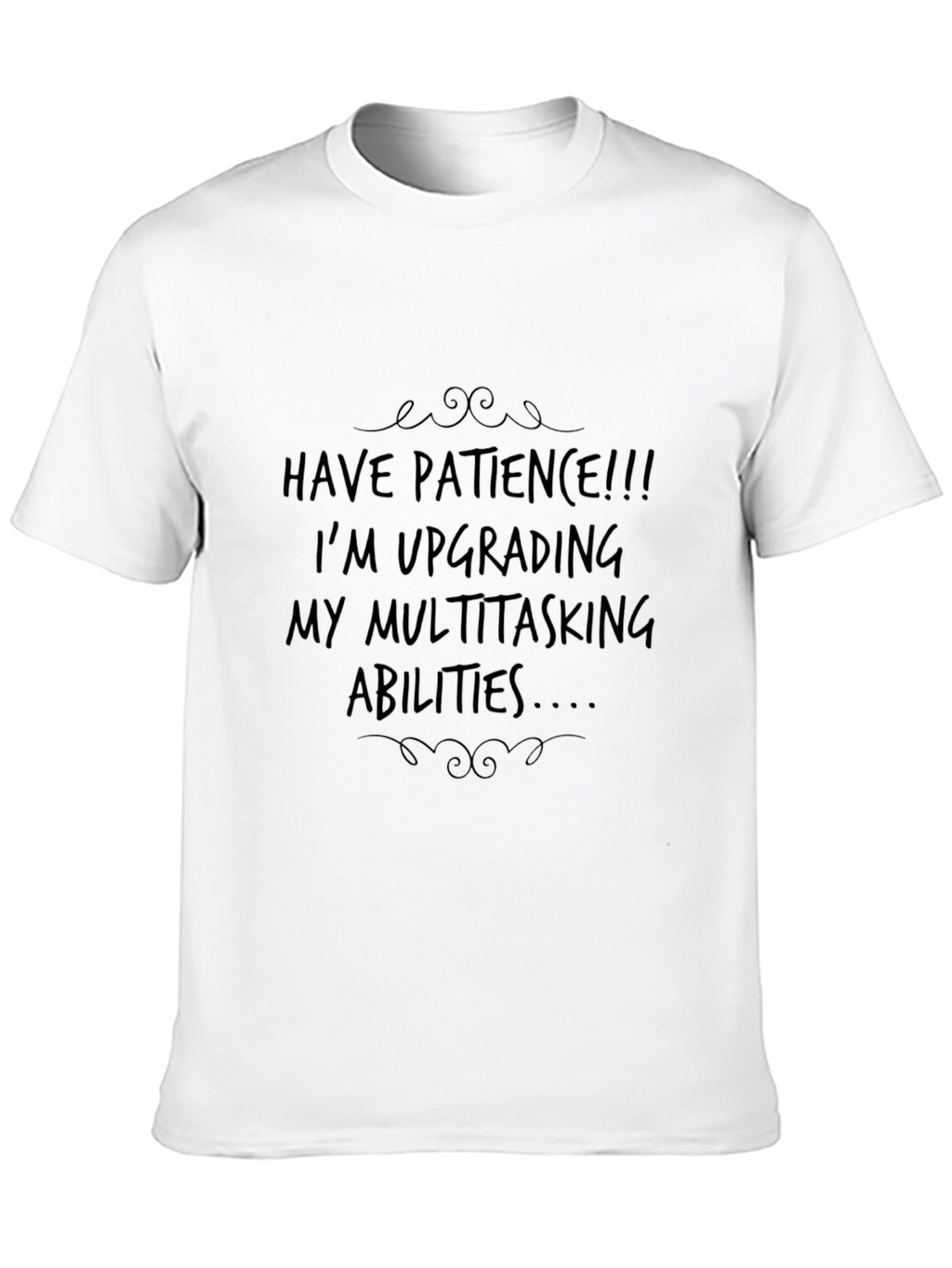 Patience Upgrade Mens Black Graphic Tee