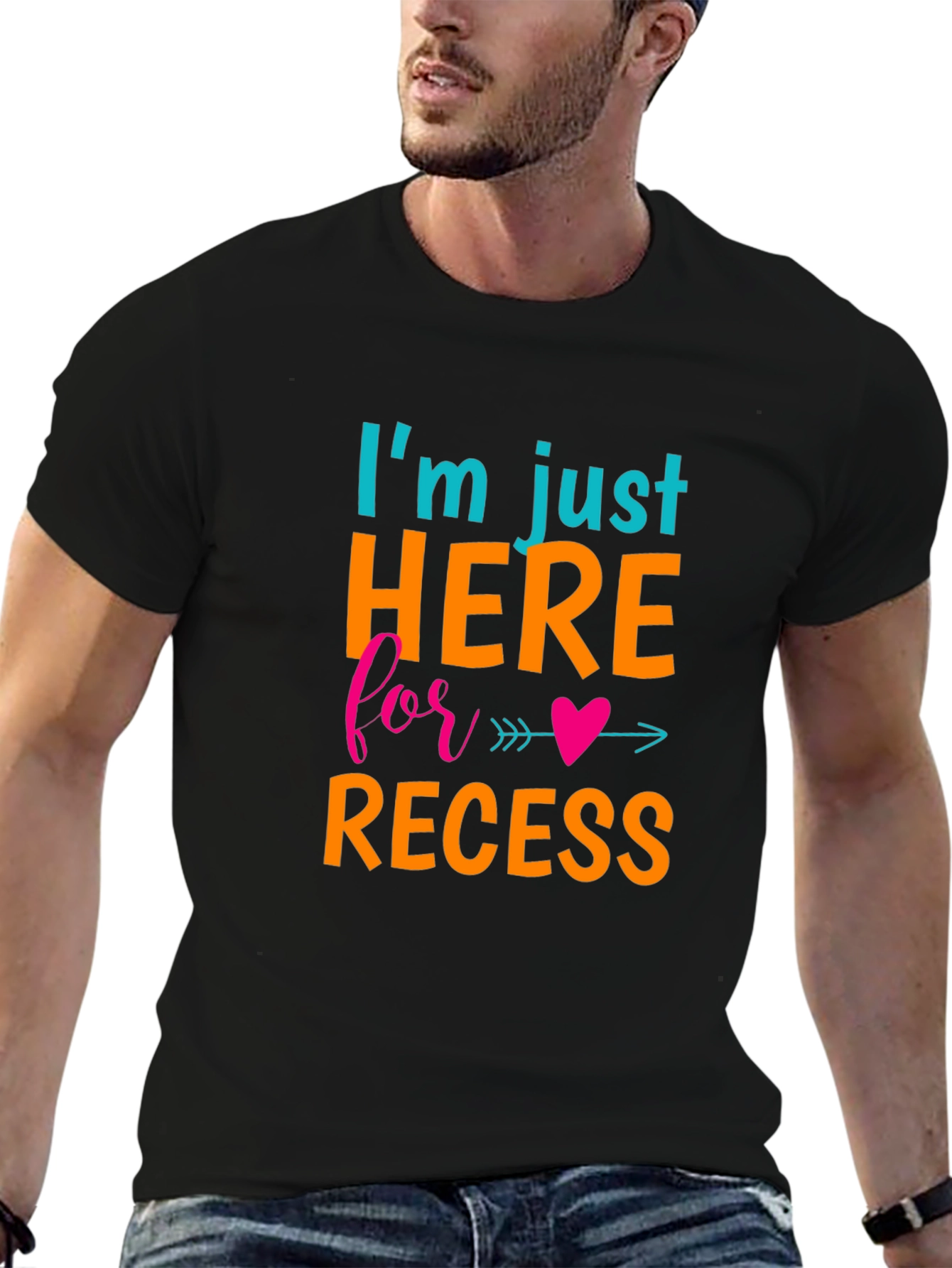 Recess Ready: Graphic Print Crew Neck Tee