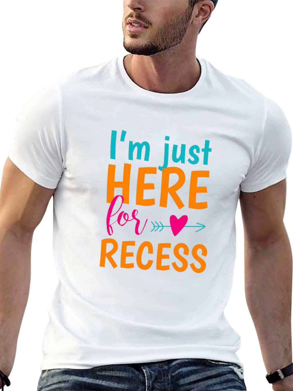 Recess Ready: Graphic Print Crew Neck Tee