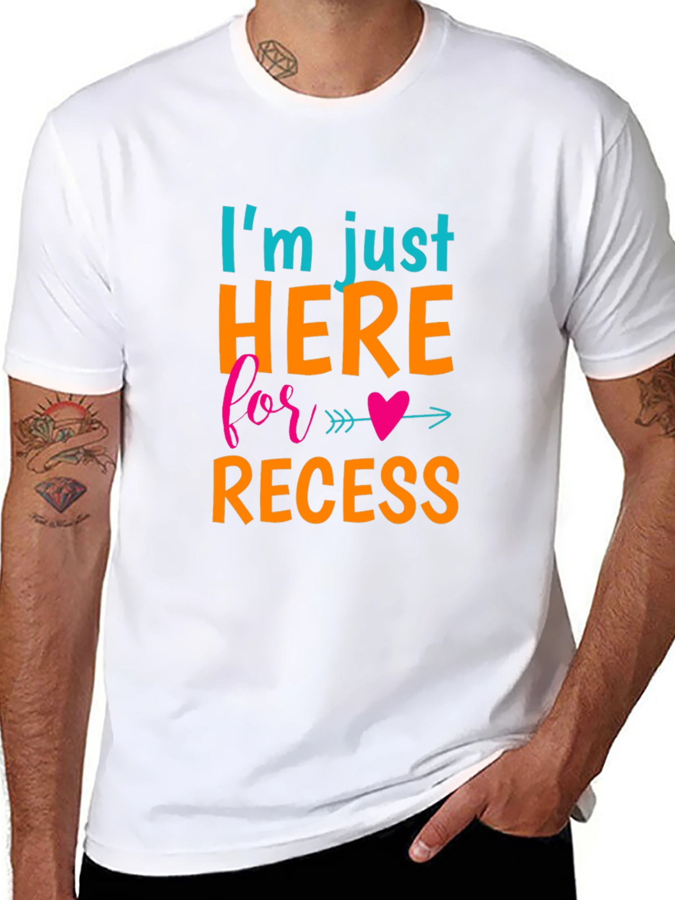 Recess Ready: Graphic Print Crew Neck Tee